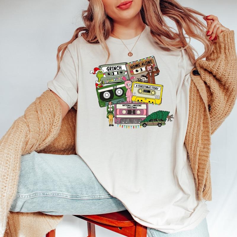 Festive Holiday Sweater for Women - Merry Christmas Sweatshirt - Fabric, Cotton T-Shirts, Hoodie | UrbanDripWear.com