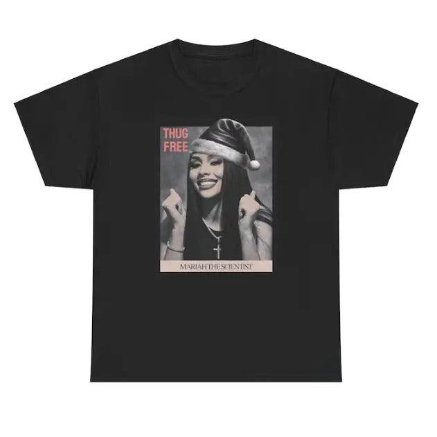 Festive Mariahh Vintage Santa T-Shirt,Retro ChristmasTee Classic Cotton Hoodie, Sweatshirt | UrbanDripWear.com
