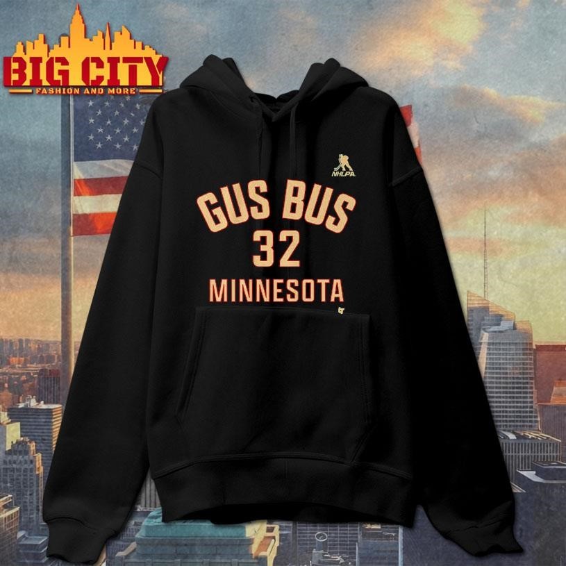 Filip Gustavsson Minnesota Gus Bus #32 Shirt