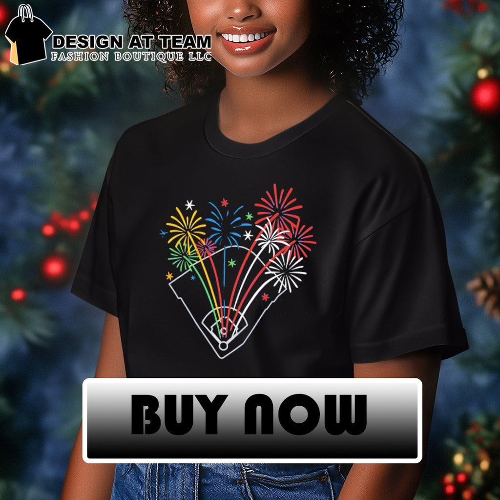 Fireworks on the Wrigley Field Chicago Cubs 4th of July America 250th Years shirt