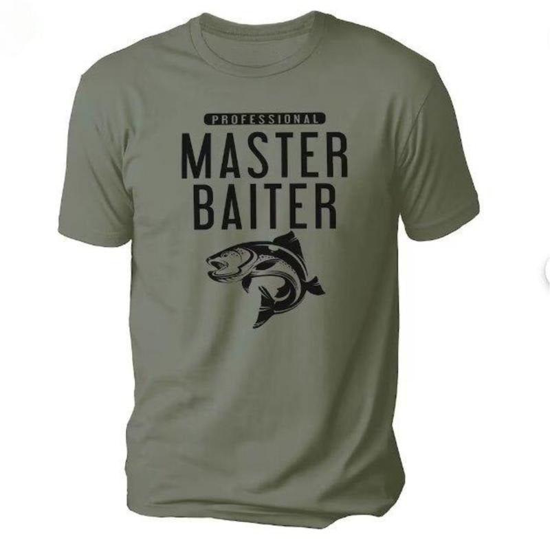 Fishing Gifts for Men -Master Baiter T-Shirt for Man - Bass Fishing T-shirt - Dad Christmas Gifts - Fishy Tee T-shirt...