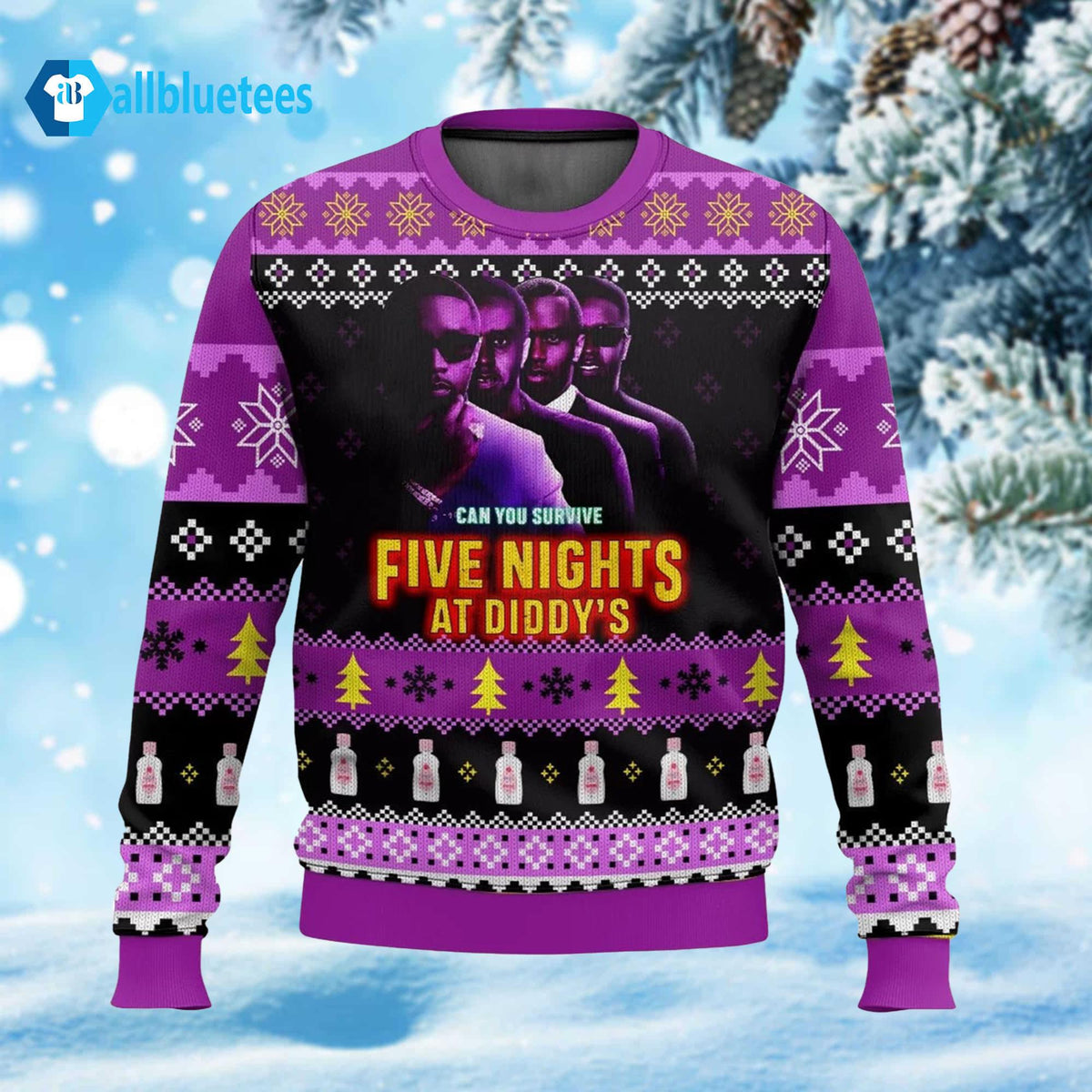 Five Night At Diddy’s Ugly Christmas Sweater