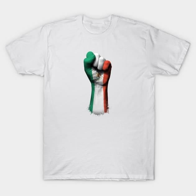 Flag of Mexico on a Raised Clenched Fist T-Shirt style 02 Hoodie, Sweatshirt | UrbanDripWear.com