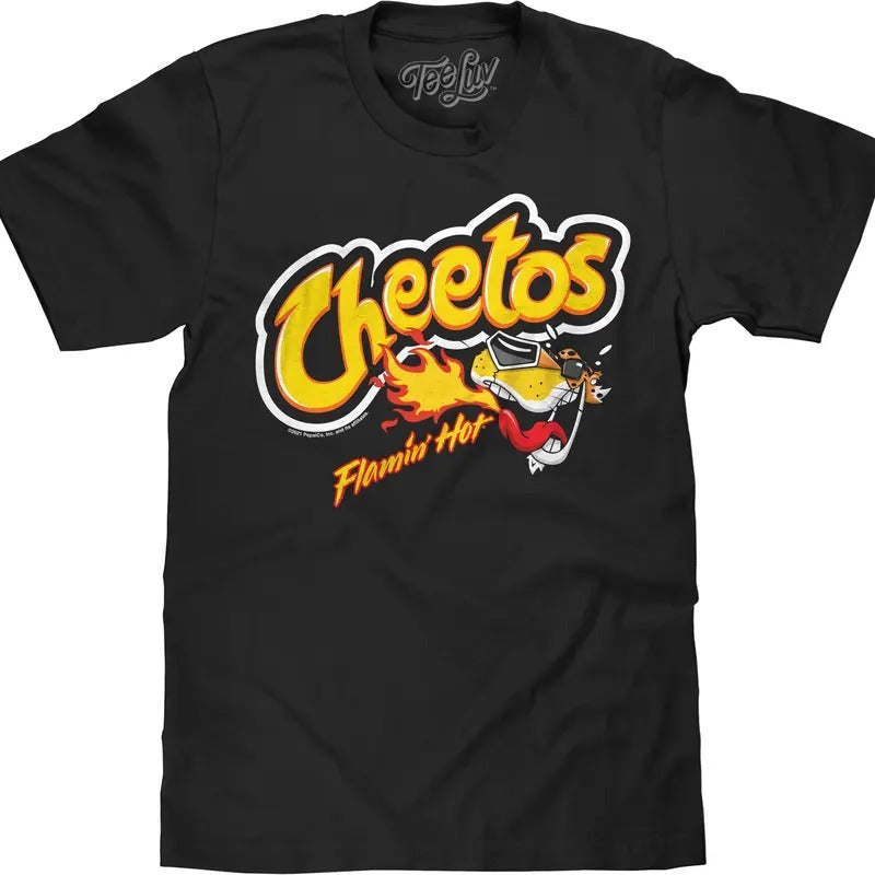 Flamin' Hot Cheetos Chester Cheetah T-Shirt - Black Hoodie, Sweatshirt | UrbanDripWear.com
