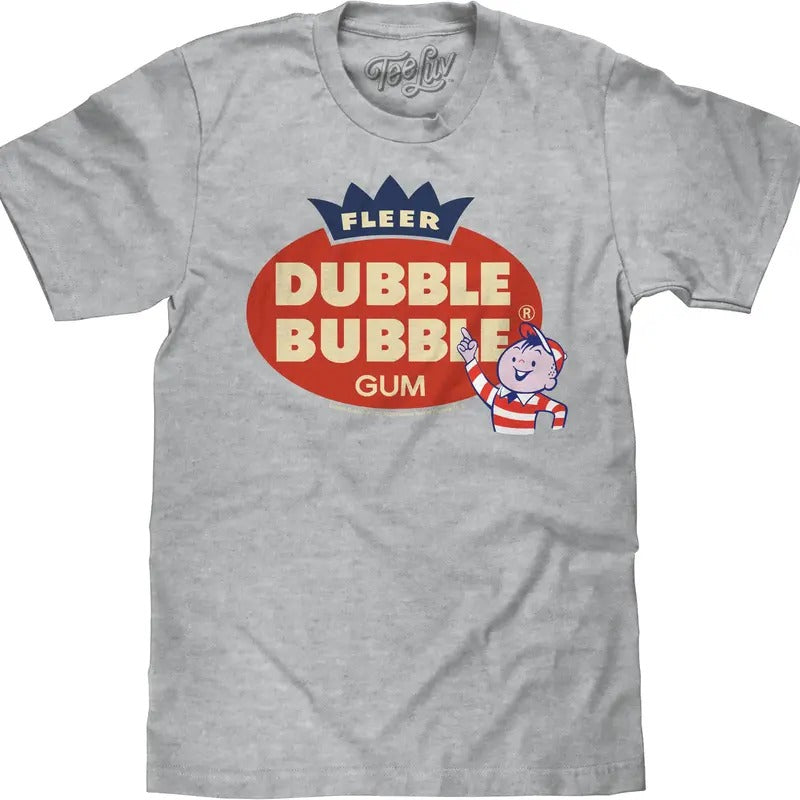 Fleer Dubble Bubble Gum T-Shirt - Athletic Gray Heather Hoodie, Sweatshirt | UrbanDripWear.com