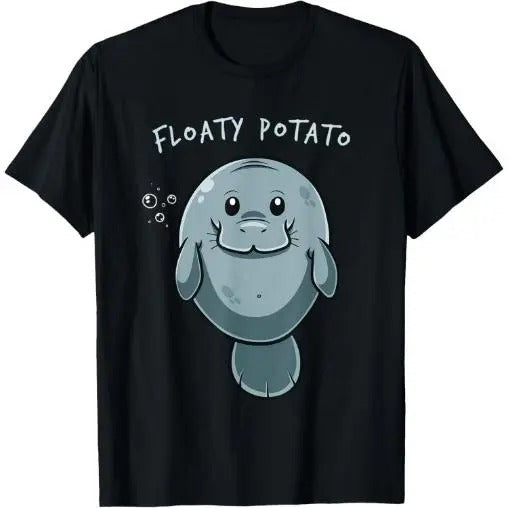 Floaty Potato Funny Manatee Sea Animal Manatees Potatoes T-Shirt Made in USA Hoodie, Sweatshirt | UrbanDripWear.com