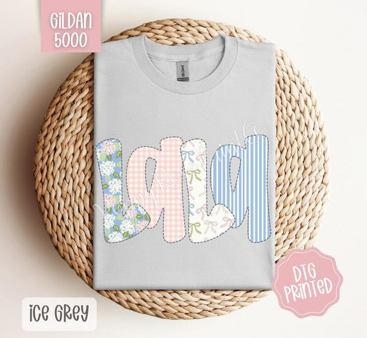 Floral Lala Gildan Shirt, Cute Grandma Tshirt, Coquette Tee