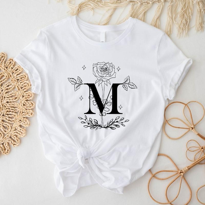 Floral Marian Catholic T-Shirt, Women Religious Gift Shirt, M & Faith Cross Tee, Assumption of Mary Tee. Hoodie, Sweatshirt