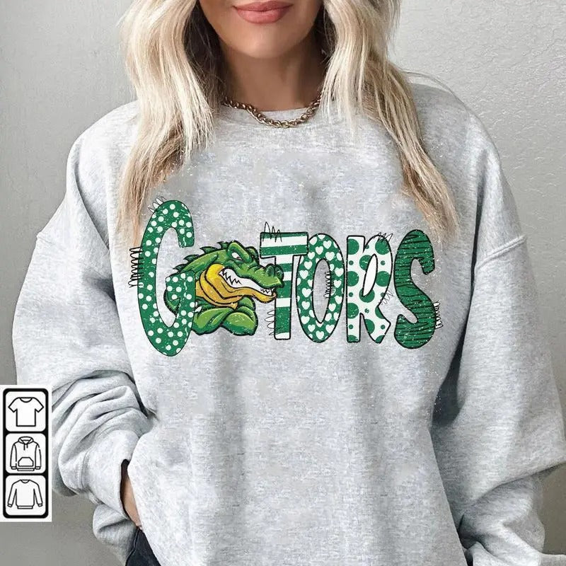 Florida Gators Vintage NCAA Football Sweatshirt, Unisex Graphic Retro Sweatshirt, Classic Sweatshirt for Football Fans...