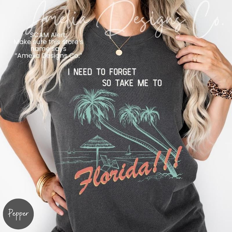 Florida Shirt, Miami I Need To Forget Shirt, Take Me To Florida Sweatshirt Hoodie | UrbanDripWear.com