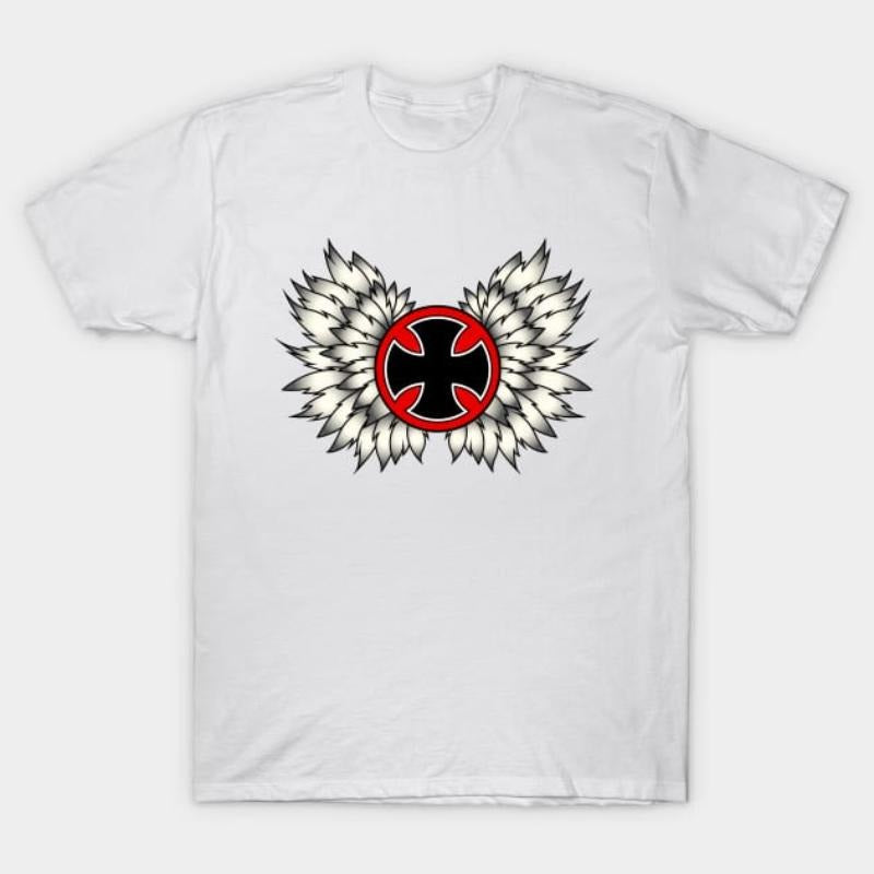 Flying Iron Cross T-Shirt Hoodie, Sweatshirt | UrbanDripWear.com