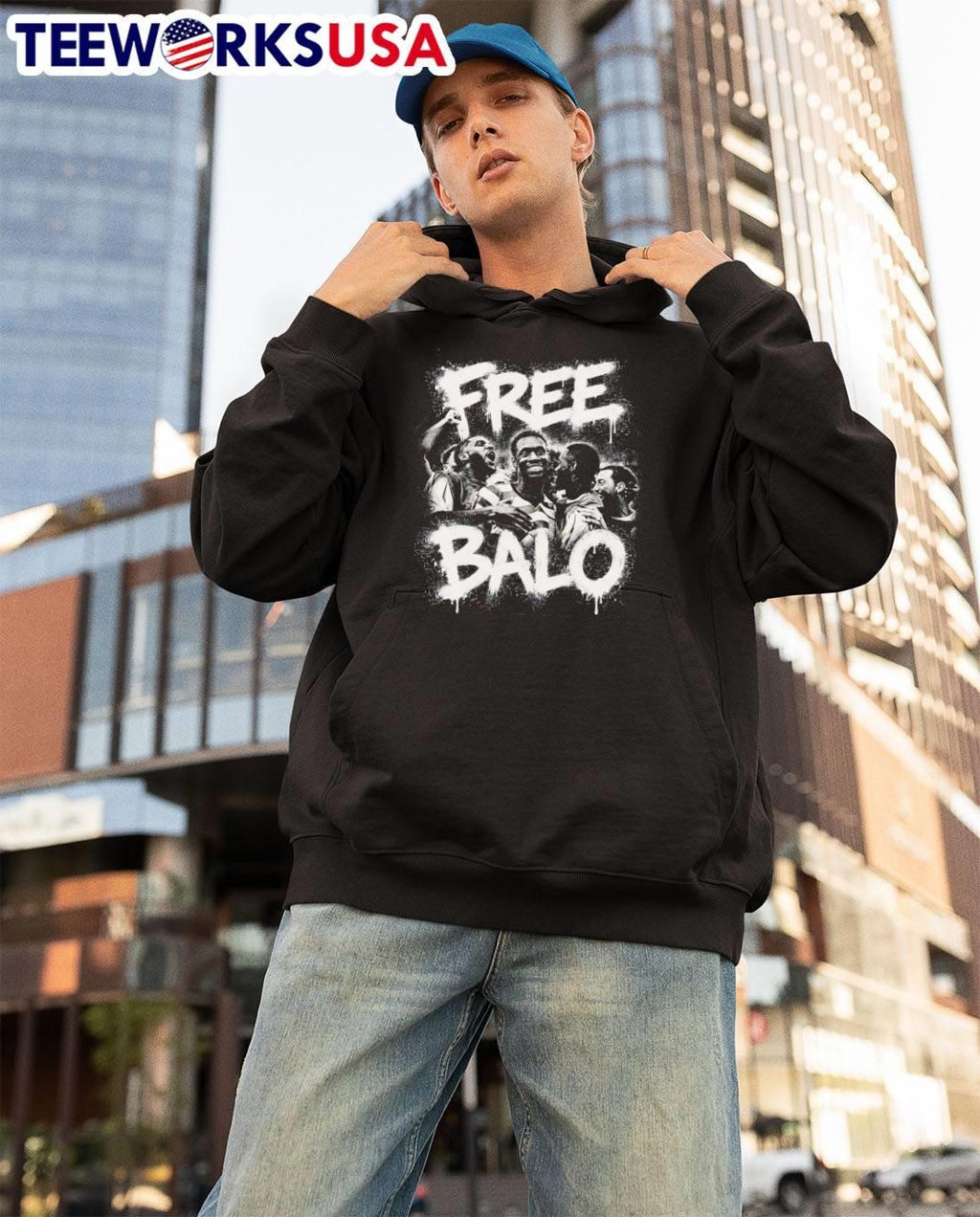 Folarin Balogun Celebrates Free Balo USA Soccer T-Shirt