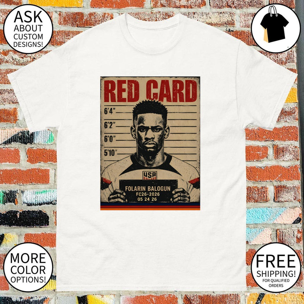 Folarin Balogun FC 26 2026 05 24 26 Red Card Mugshot USA Soccer World cup 2026 shirt