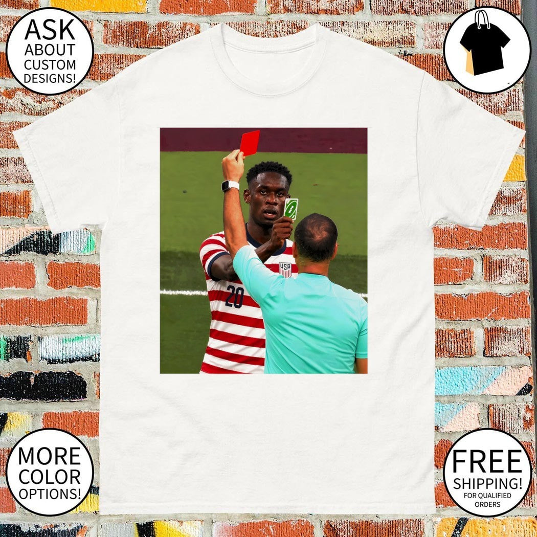Folarin Balogun Uno Reverse USA Soccer World Cup 2026 Red Card shirt