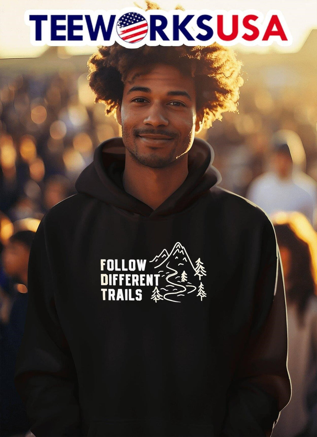 Follow Different Trails Mountain Forest Landscape Shirt