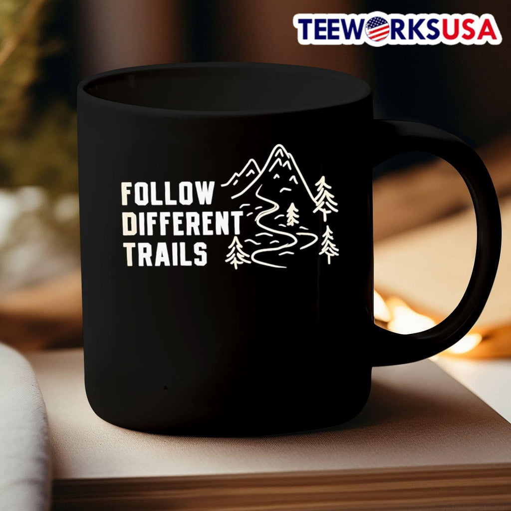 Follow Different Trails Mountain Forest Landscape Shirt