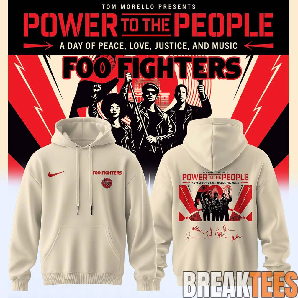Foo Fighters ‘Power to the people’ Signature Hoodie