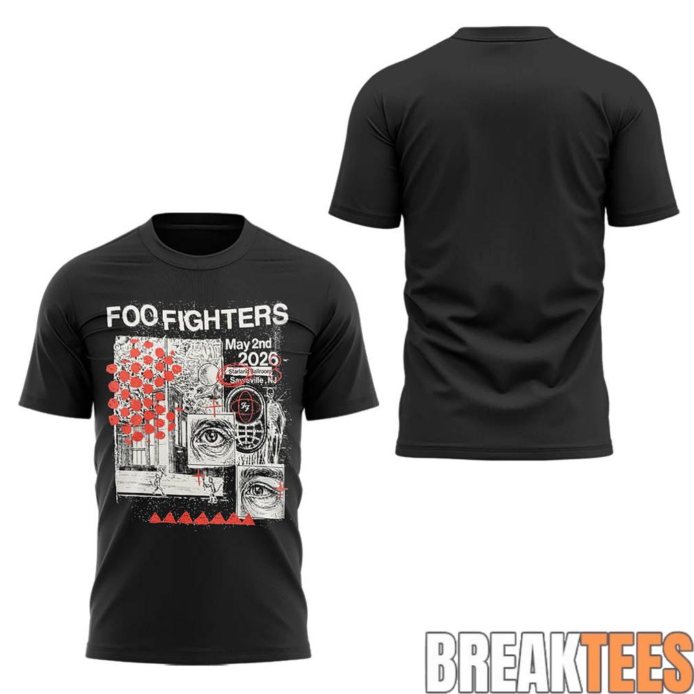 Foo Fighters Secret NJ Show Shirt