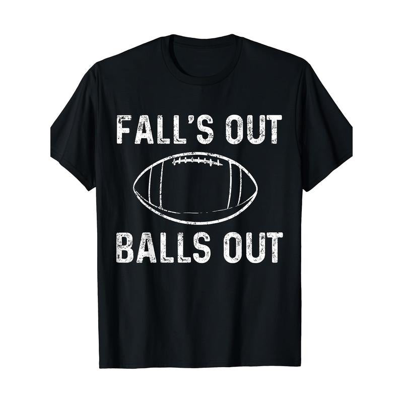 Football Out Balls Falls Out American Football T-Shirt-220g made in usa Hoodie, Sweatshirt | UrbanDripWear.com