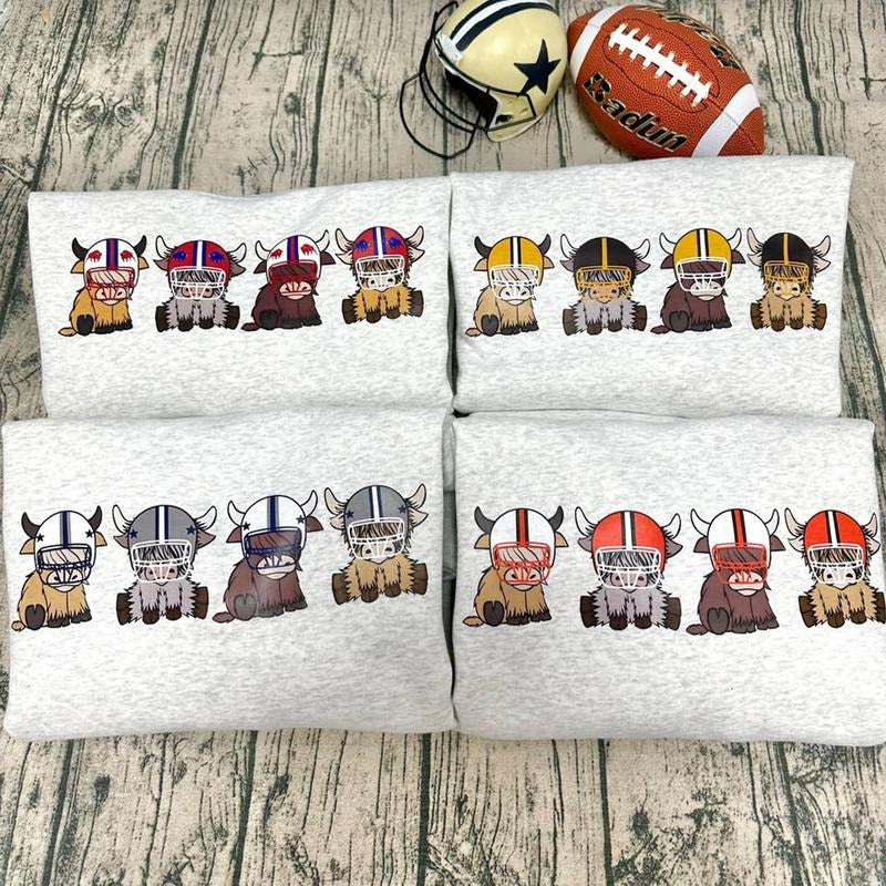 Football Sweatshirt hoodie t-shirtstyle{n002}3 T-Shirts | UrbanDripWear.com