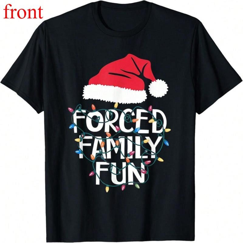 Forced Family Fun Sarcastic Christmas Funny Men Women  T-Shirt Hoodie, Sweatshirt | UrbanDripWear.com