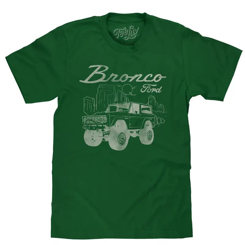 Ford Bronco T-Shirt - Forest Green Hoodie, Sweatshirt | UrbanDripWear.com