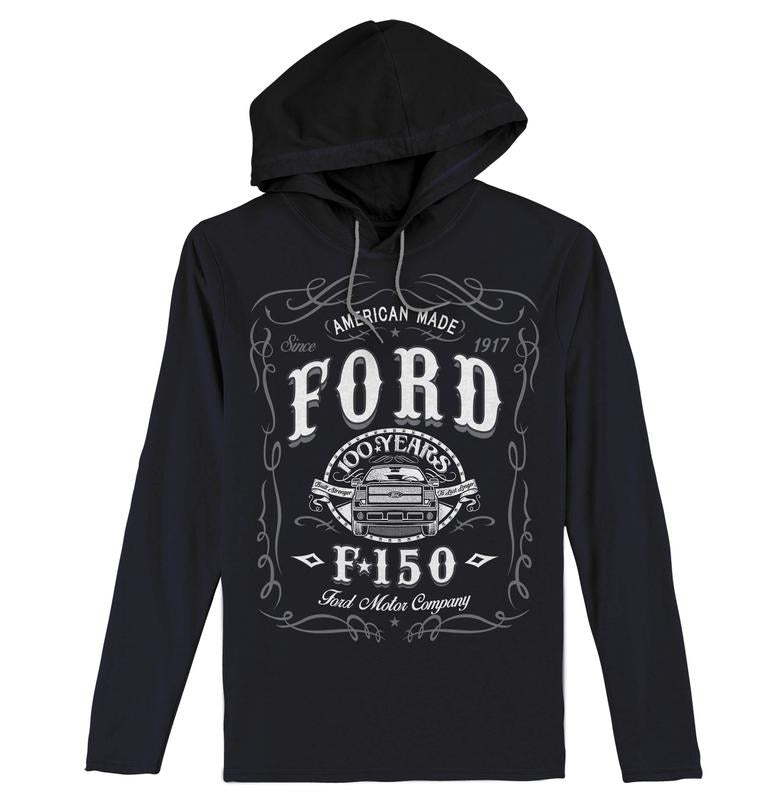 Ford F-150 Long Sleeve Hooded T-Shirt - Black Hoodie, Sweatshirt | UrbanDripWear.com