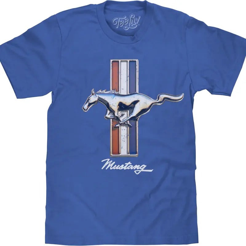 Ford Mustang Big and Tall T-Shirt - Blue Hoodie, Sweatshirt | UrbanDripWear.com