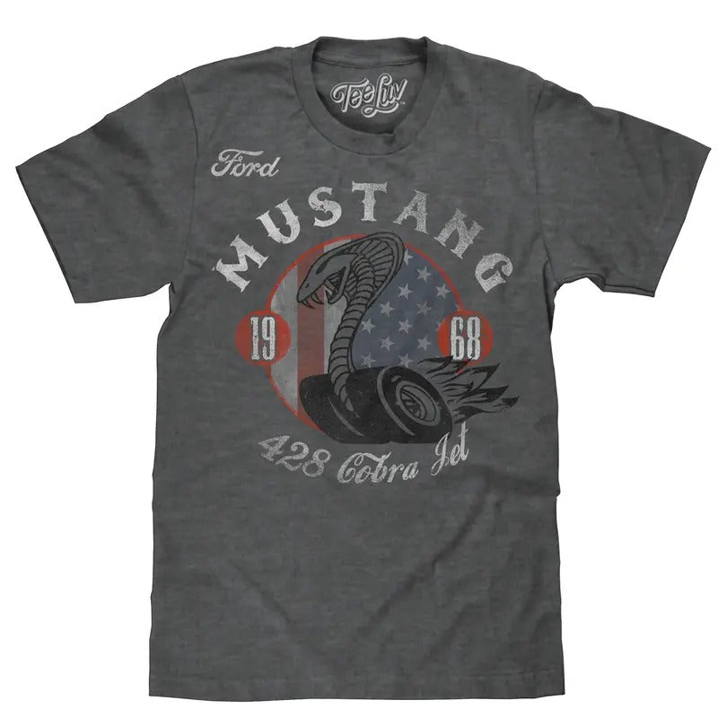 Ford Mustang Cobra T-Shirt - Gray Hoodie, Sweatshirt | UrbanDripWear.com