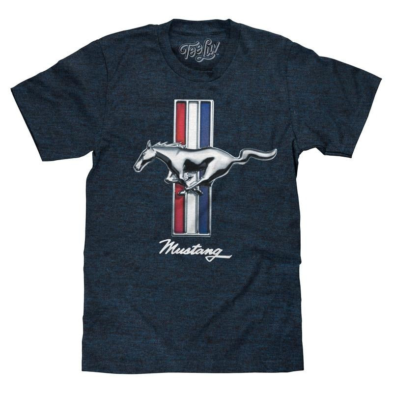 Ford Mustang Logo T-Shirt - Navy Hoodie, Sweatshirt | UrbanDripWear.com