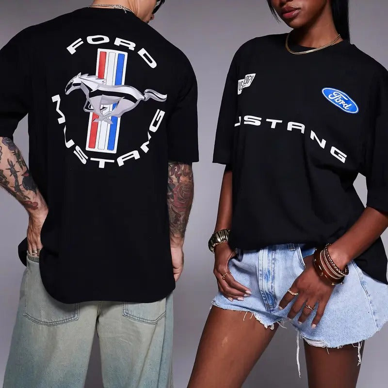 Ford Mustang T-shirt Hoodie Sweatshirt, Unisex, Menswear, Street Racing Shirt, Car Hoodie, Boyfriend Gift | UrbanDripWear.com