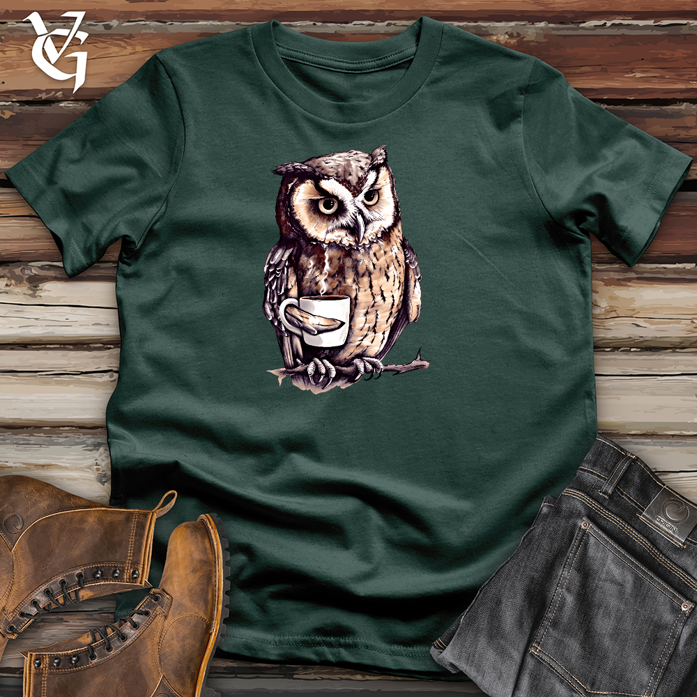 Caffeinated Owl Cotton Tee