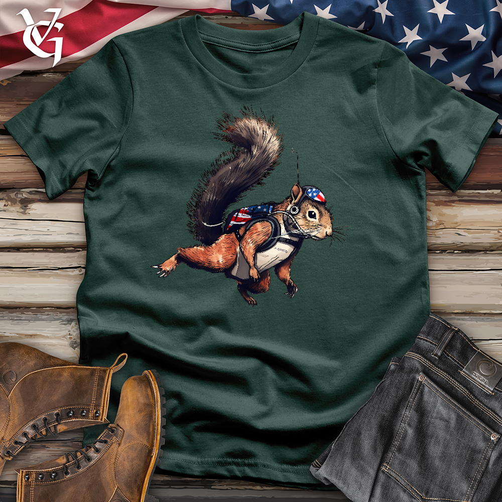 American Skydiving Squirrel Cotton Tee