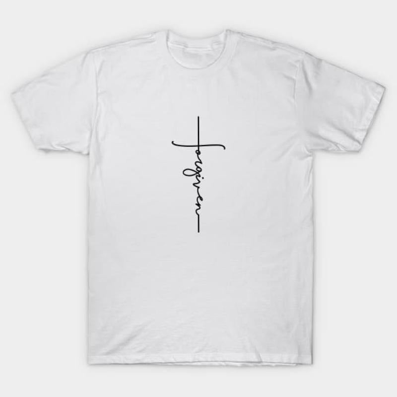 Forgiven Christian Cross T-Shirt Hoodie, Sweatshirt | UrbanDripWear.com
