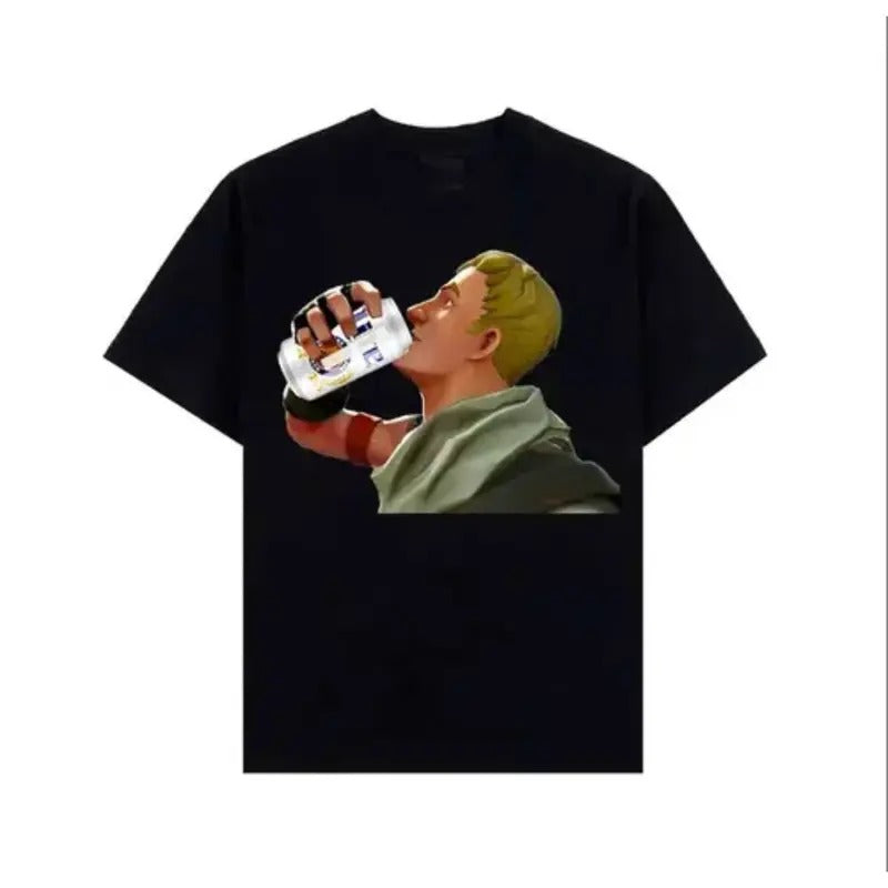 Fortnite Beer Shirt, Fortnite Shirt Graphic Tee Vintage Unisex Cotton Short Sleeve Streetwear Casual Trend shirt Gift For...