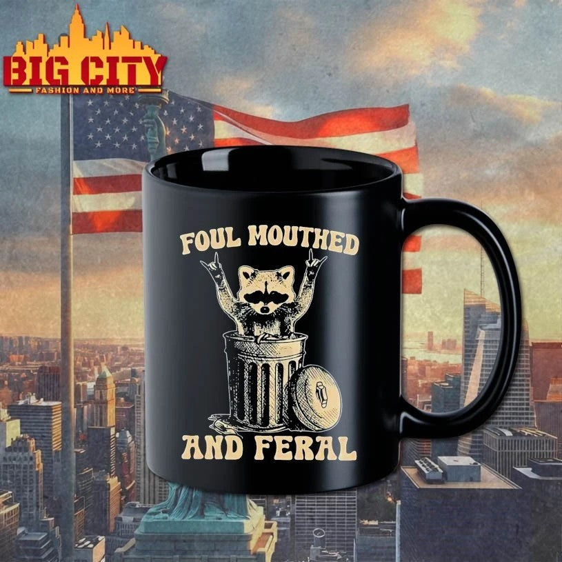 Foul Mouthed and Feral Raccoon T-shirt