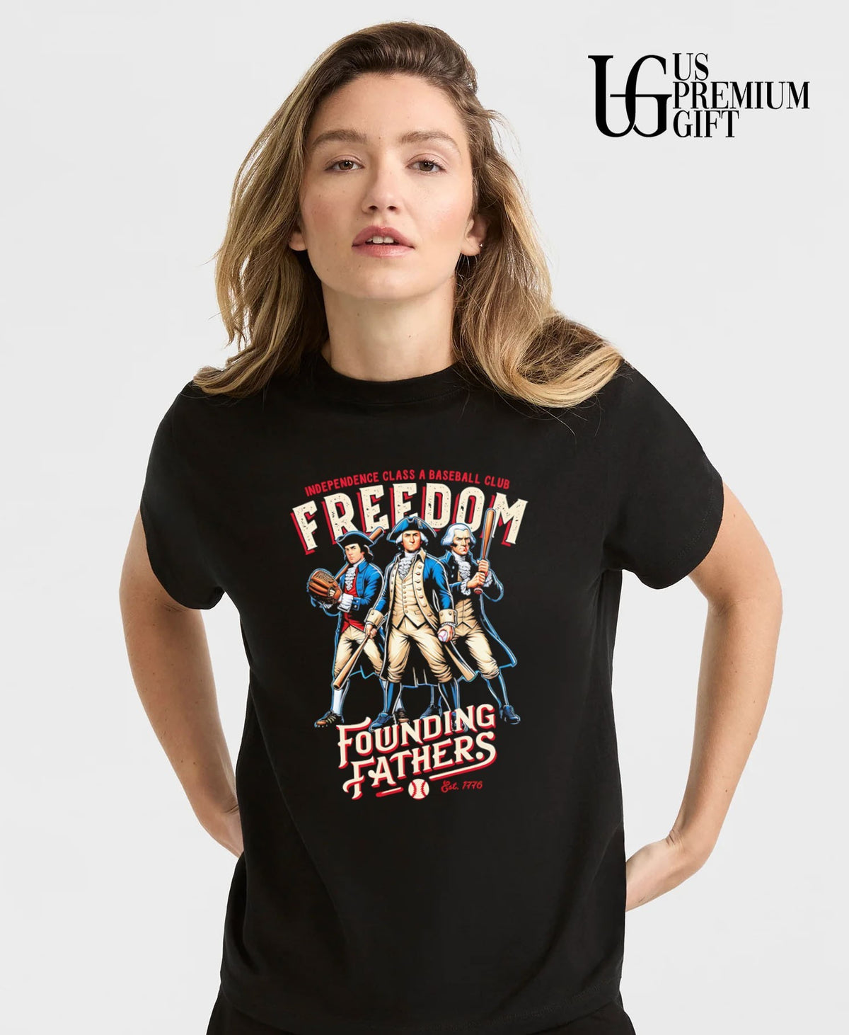 Founding Fathers Freedom Baseball Est 1776 shirt