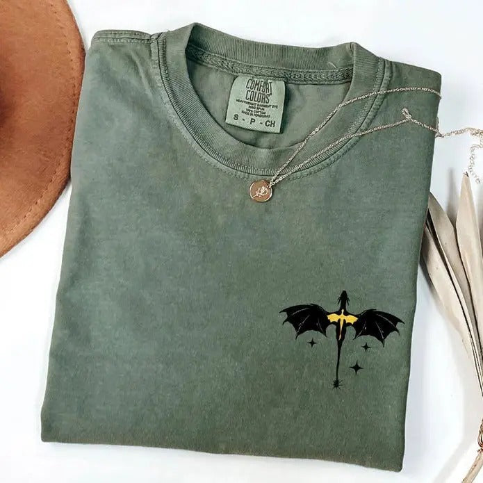 Fourth Wing Comfort Colors Shirt, Basgiath War College Shirt, Violet Sorrengail, Bookish Shirt, Xaden Riorson, Gifts For...