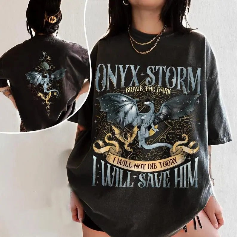Fourth Wing Series Comfort Color T-Shirt, Onyx Storm Shirt, Dragon Rider Shirt, Bookish Tee Gift For Book Lover, Violet...