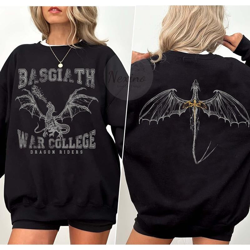 Fourth Wing Sweatshirt, Basgiath War College Sweater, Fourth Wing Shirt, Dragon Rider Shirt, Bookish Shirt, The Empyrean...