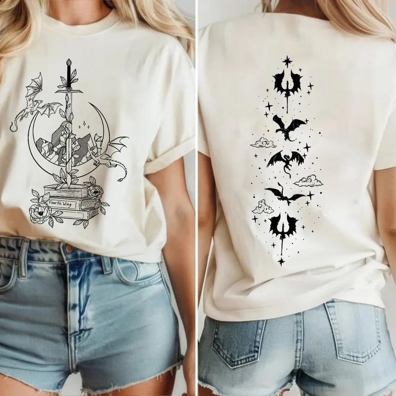 Fourth Wing Tshirt, War College Design, Bookish Shirt, Gift For Book Lover, Bookish T Shirt, Fourth Wing Fans, Unisex...