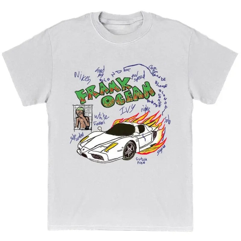 Fr*nk Ocean BL0ND ART Shirt, blond album, vintage style tee Hoodie, Sweatshirt | UrbanDripWear.com