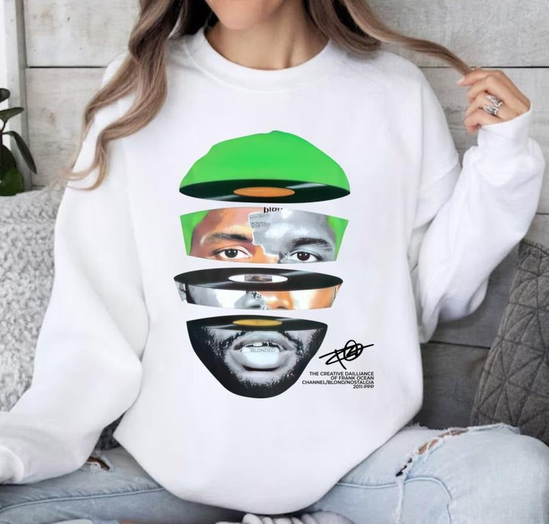 Frank Ocean Face Sweatshirt T-Shirts, Hoodie | UrbanDripWear.com