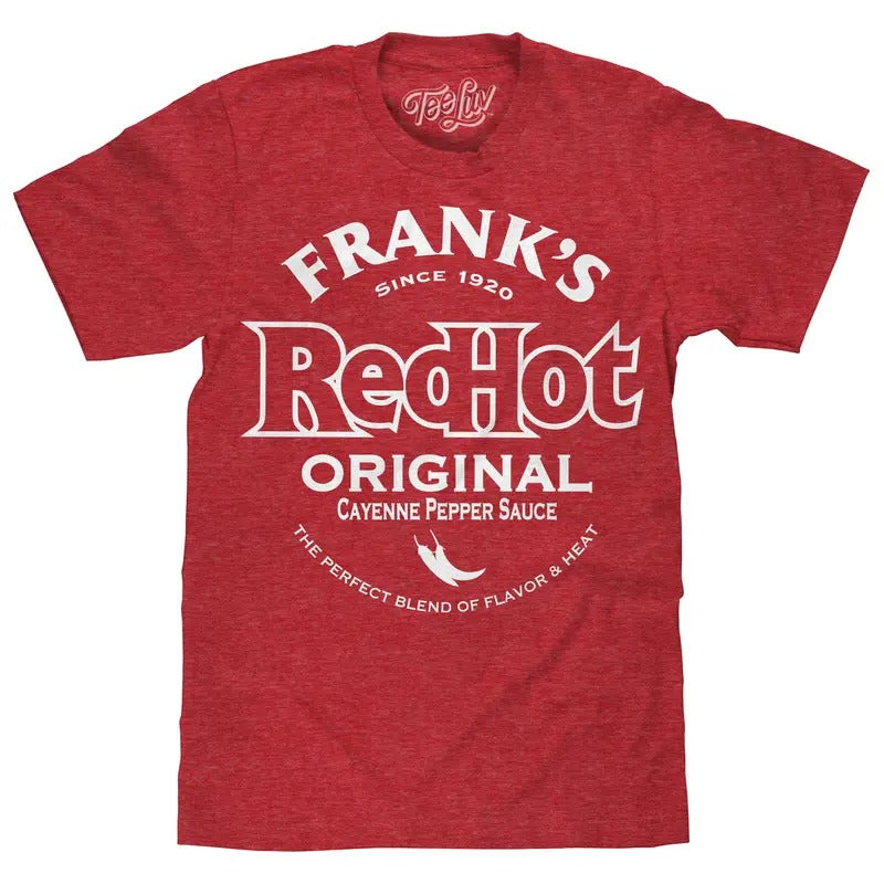 Frank's Red Hot T-Shirt - Heather Red Hoodie, Sweatshirt | UrbanDripWear.com