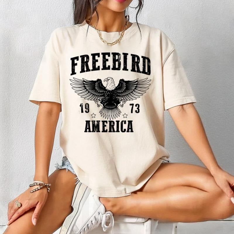 Free Bird 1973 Vintage Shirt Sweatshirt Hoodie, Retro Music Band Shirt, Rock N Roll Shirt, Lynyrrdd Skynyrrdd Concert...