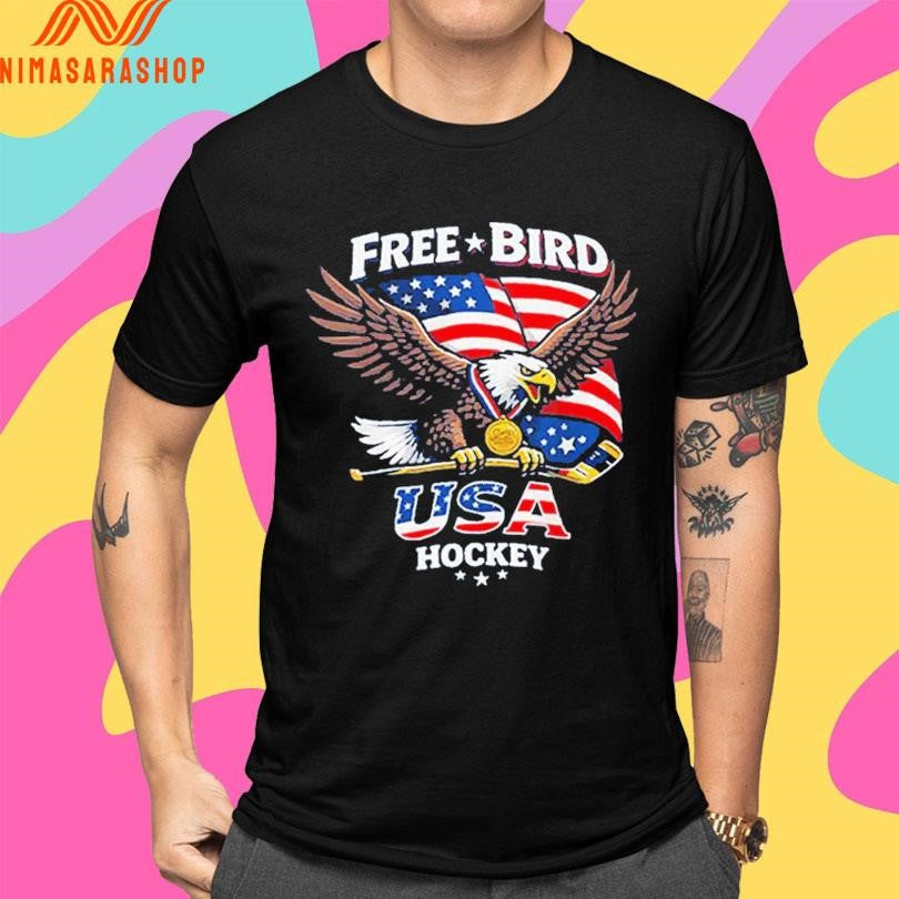 Free Bird Usa Hockey Gold Medal Hockey 2026 Shirts