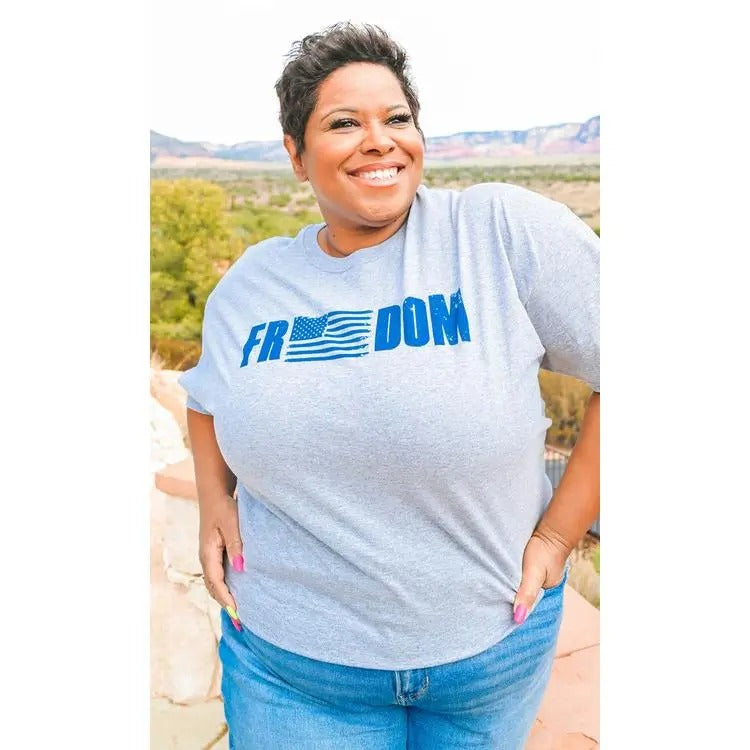 Freedom Flag Patriotic Graphic T-Shirt Hoodie, Sweatshirt | UrbanDripWear.com