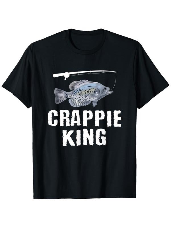 Freshwater Crappie T-Shirt Funny Pan Fish Fisherman Gift Fishing Cotton Casual Graphic Streetwear Hoodie, Sweatshirt