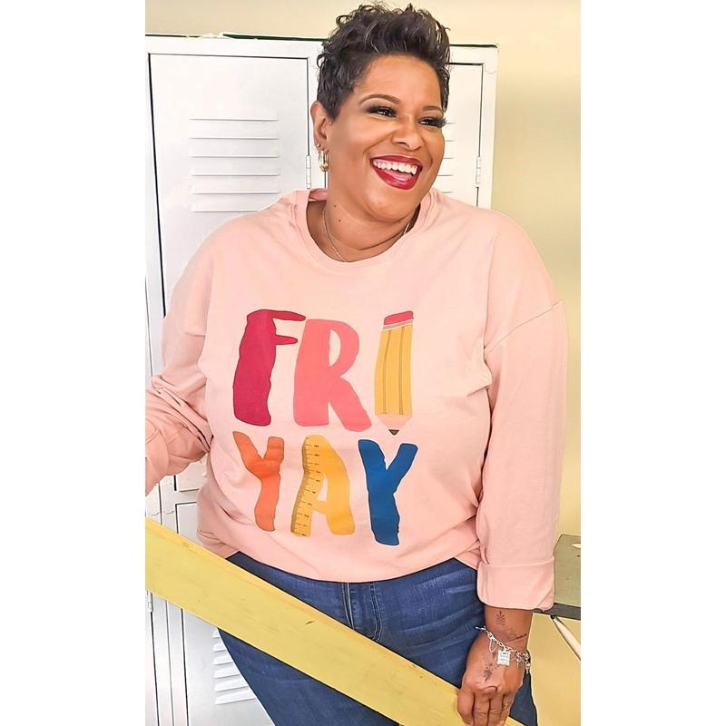 Fri-Yay Ruler Graphic Long Sleeve T-Shirt Hoodie, Sweatshirt | UrbanDripWear.com