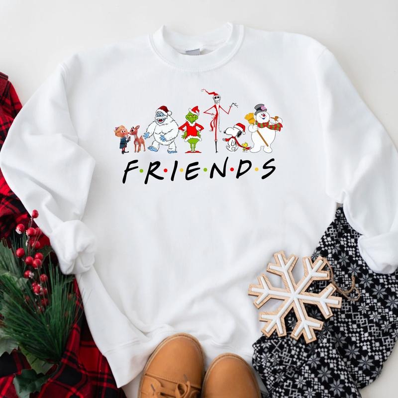 Friends Christmas Sweatshirt T-Shirts, Hoodie | UrbanDripWear.com
